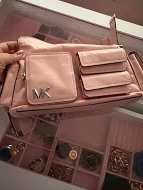 Michael Kors Blush Pink Mini Crossbody Belt Bag